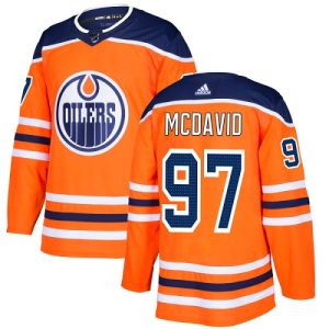 Herren Edmonton Oilers Trikot Connor McDavid #97 Authentic Orange Heim
